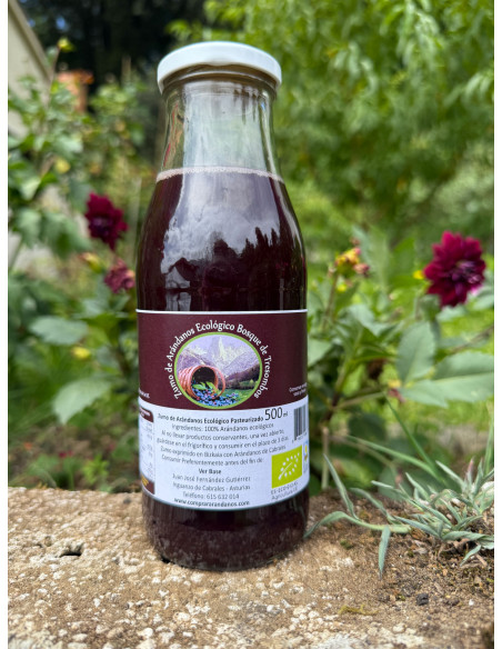 Zumo natural de arándanos